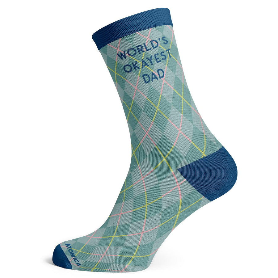 Fun Worlds Okayest Dad Socks - Socks To Be You