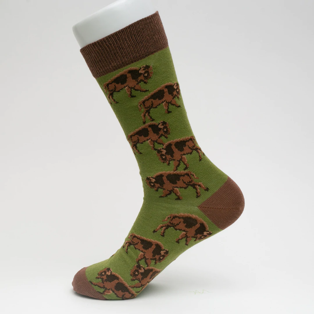 Buffalo Stampede Socks | Buffalo Printed Socks | Socks To Be You