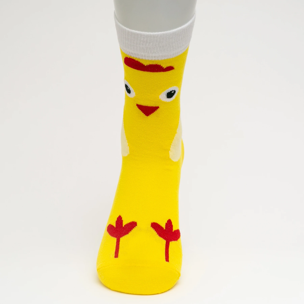 Chick Printed Yellow Socks | Chick Printed Socks | Socks To Be You