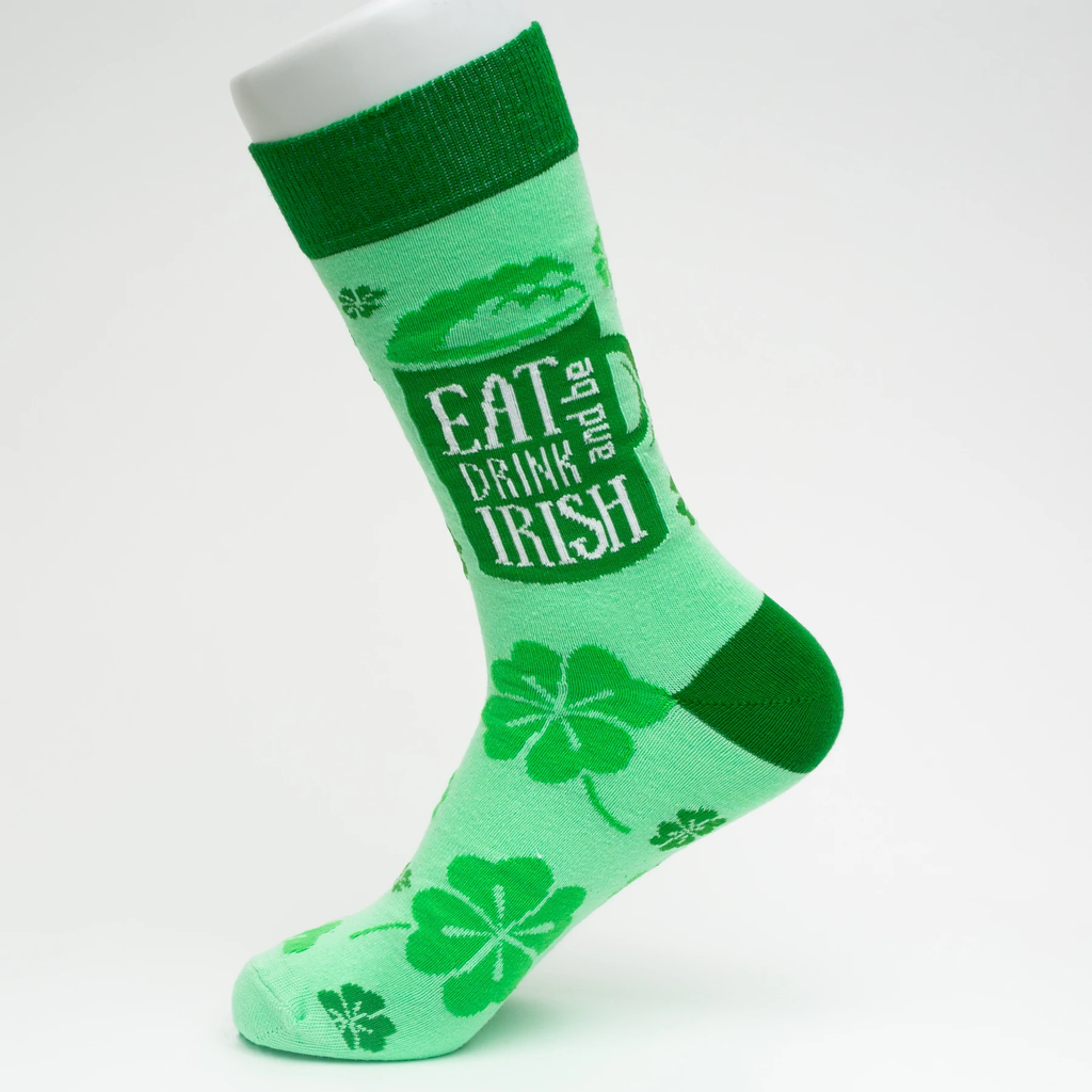 Eat Drink Be Irish Socks | Printed Socks | Socks To Be You
