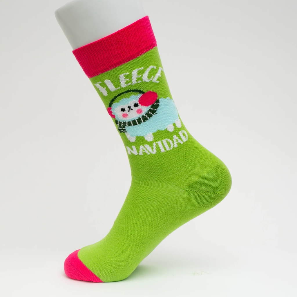 Fleece Navidad Socks | Printed Socks | Socks To Be You