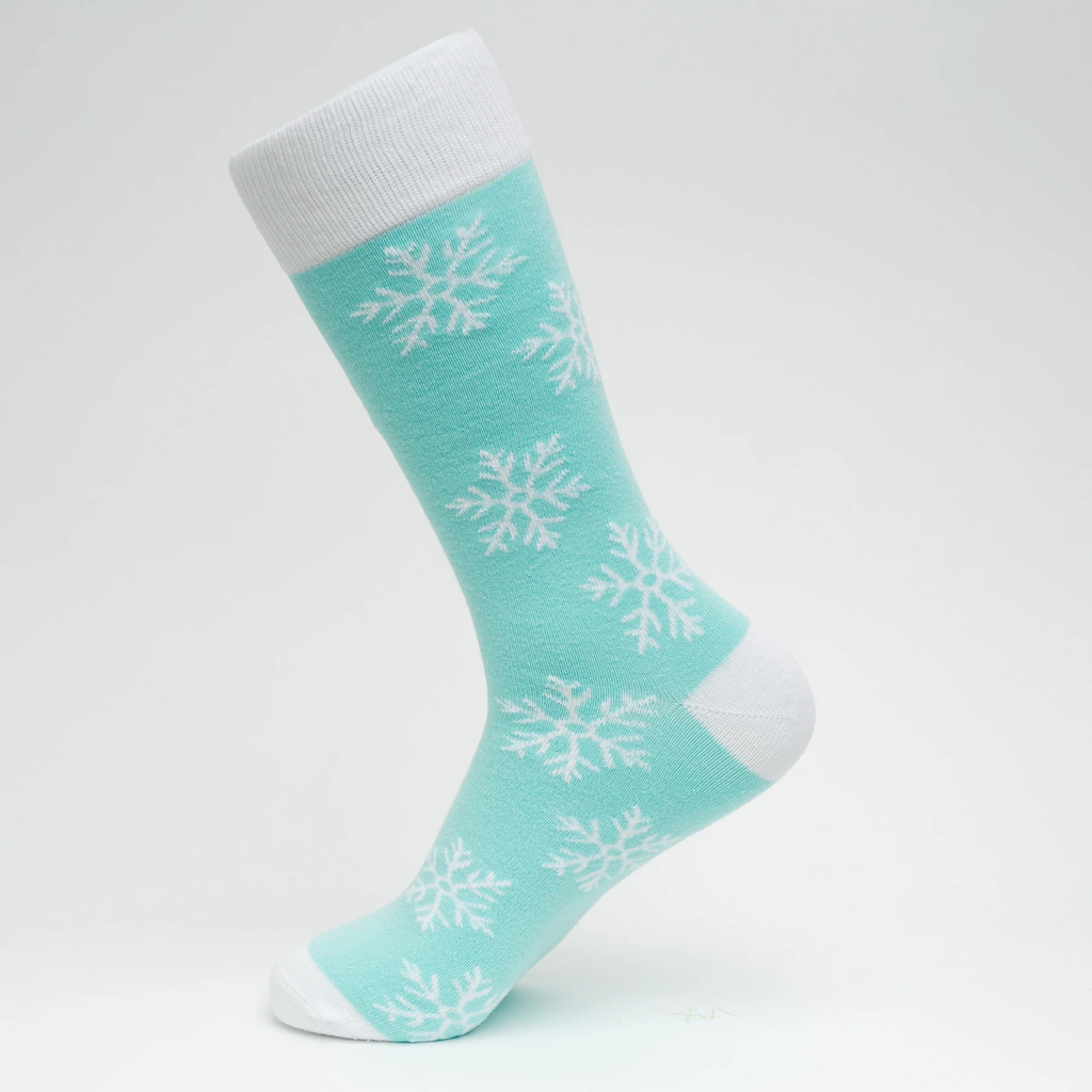 Gentle Snowflakes Socks | Printed Socks | Socks To Be You
