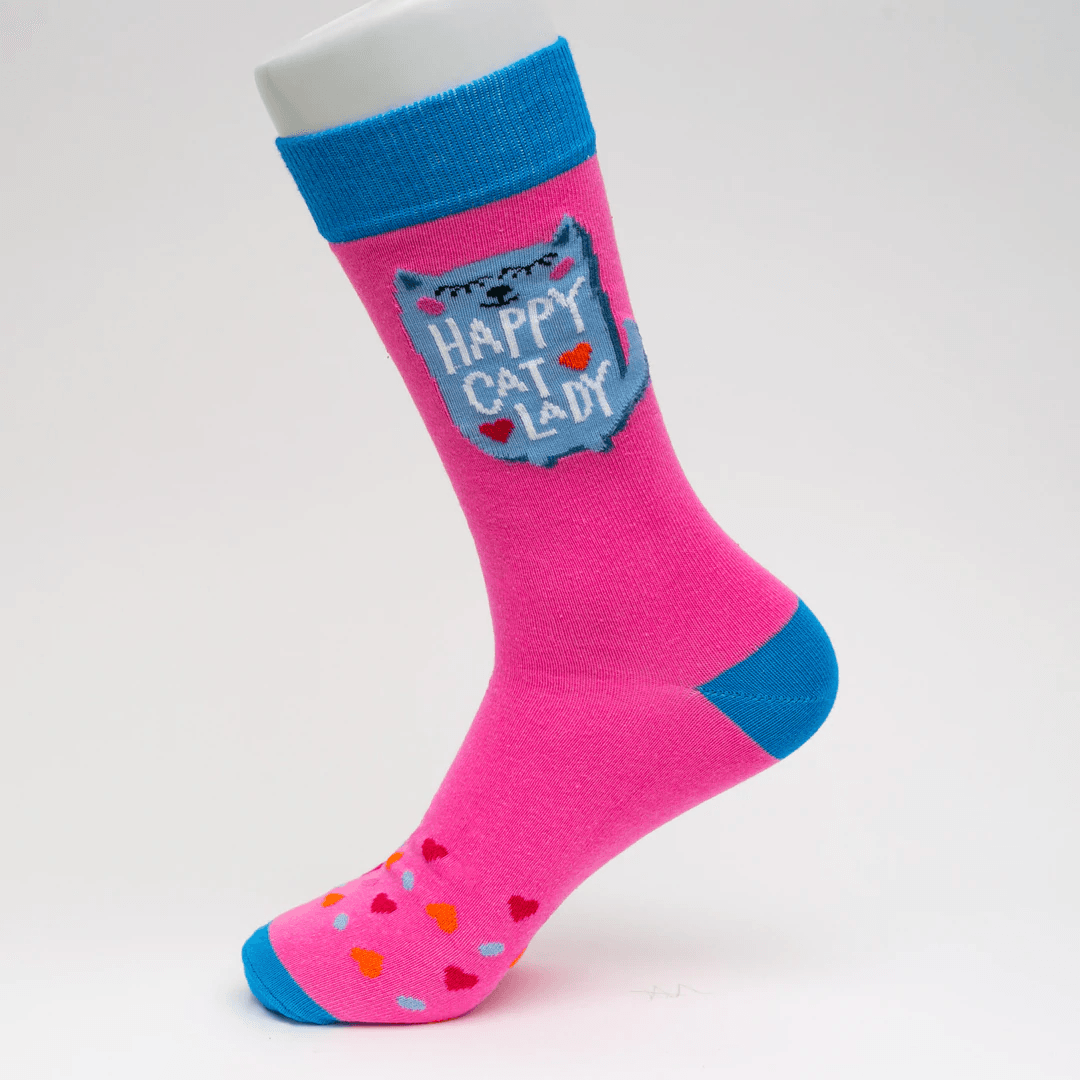 Happy Cat Lady Socks - Socks To Be You