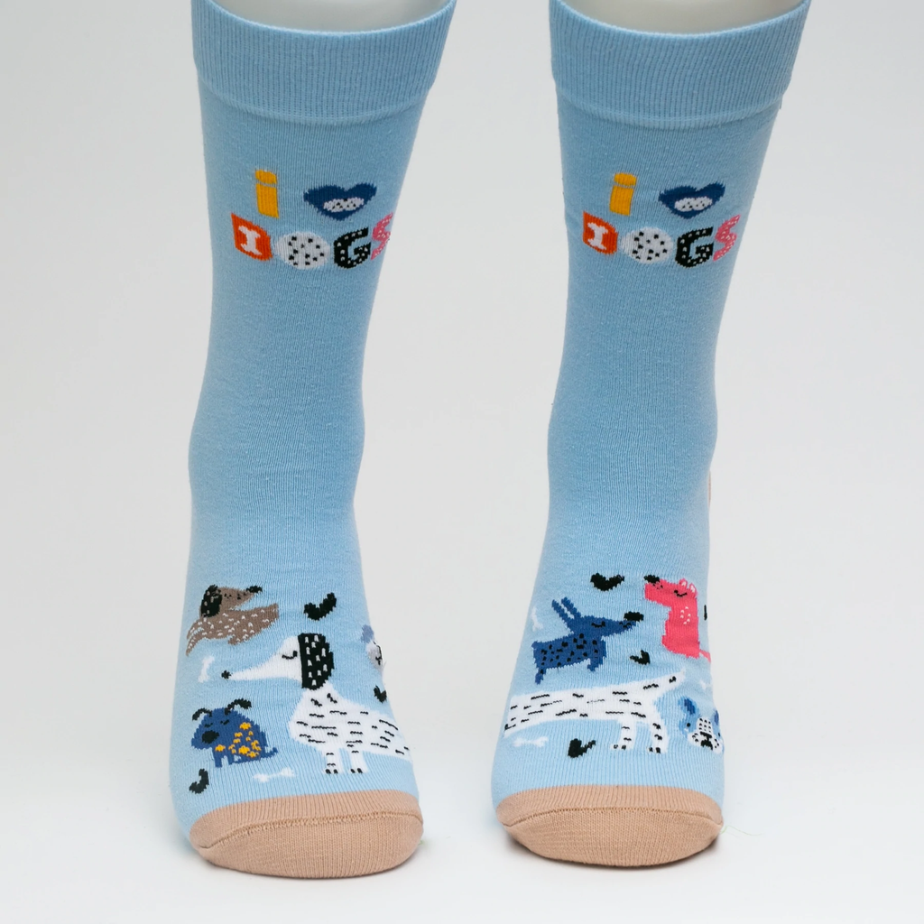 I Heart Dogs Socks | Printed Socks | Socks To Be You