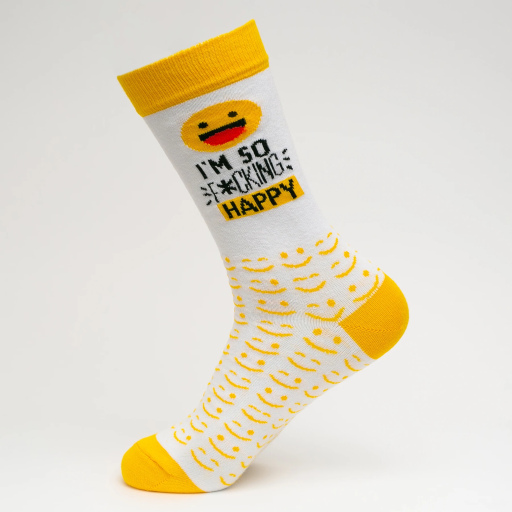 I'm So Effing Happy Socks | Printed Socks | Socks To Be You
