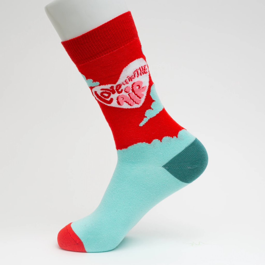Love Is In The Air Socks | Light Red Socks | Socks To Be You