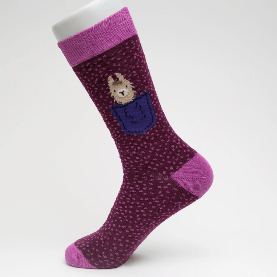 Llama Pocket Socks - Socks To Be You