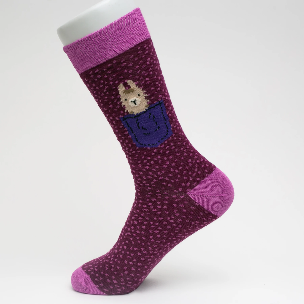 Llama Pocket Socks | Purple Socks | Socks To Be You