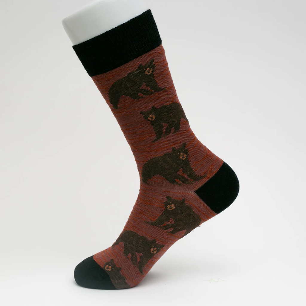 Lodge Bear Socks | Brown Socks | Socks To Be You