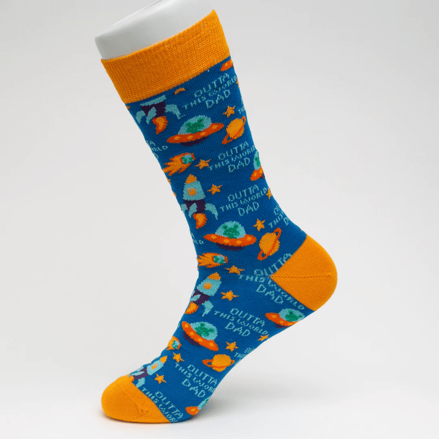 Outta This World Dad Socks - Socks To Be You