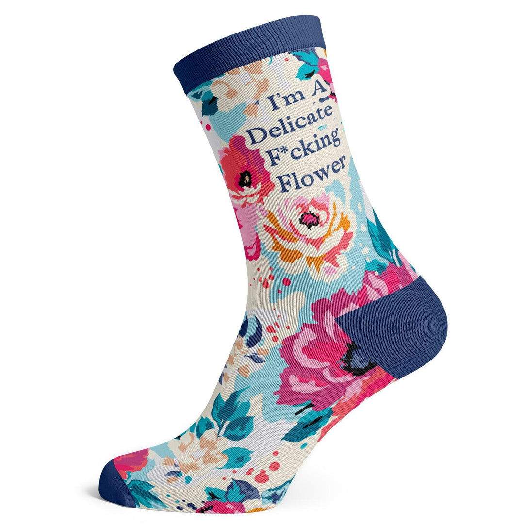 I'm A Delicate F*cking Flower Socks - Socks To Be You