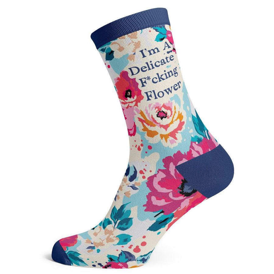 I'm A Delicate F*cking Flower Socks - Socks To Be You