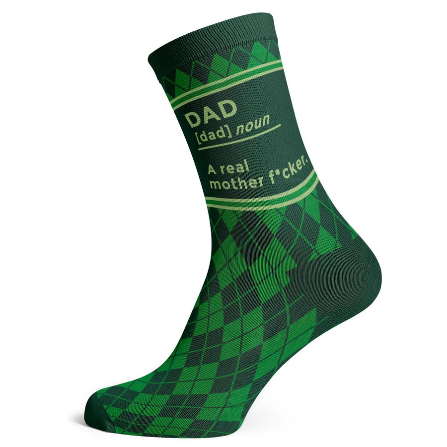 Dad A Real Mother F-Cker Socks - Socks To Be You
