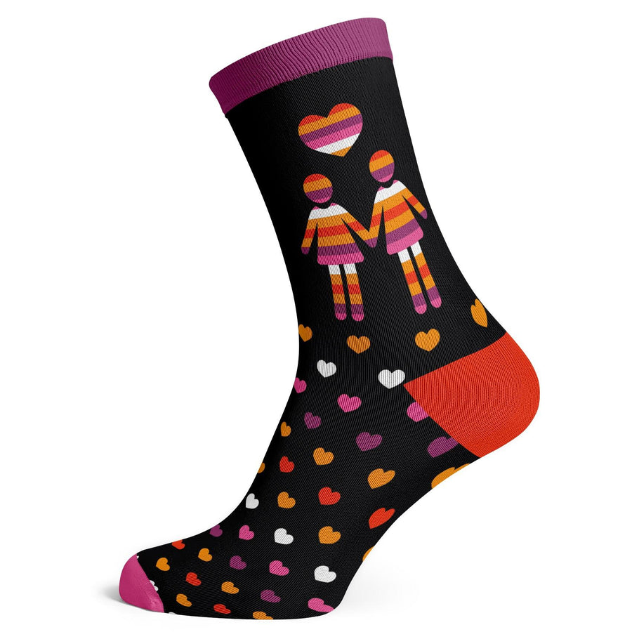 Lesbian Hearts Socks - Socks To Be You