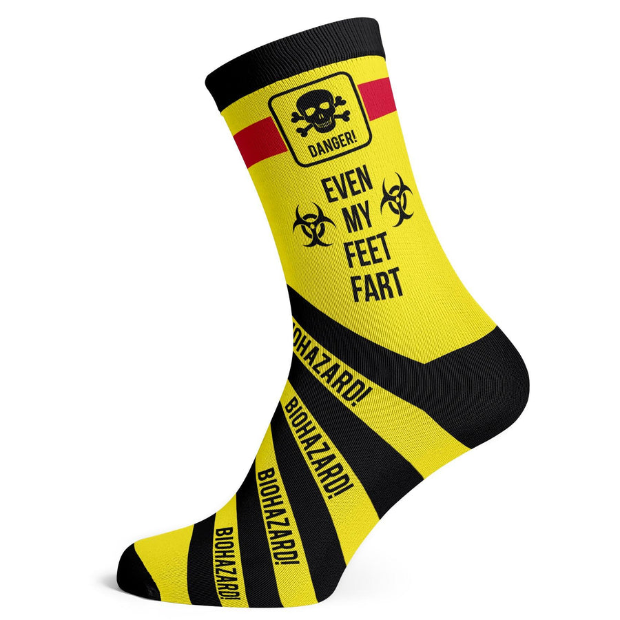 Danger Even My Feet Fart Socks - Socks To Be You