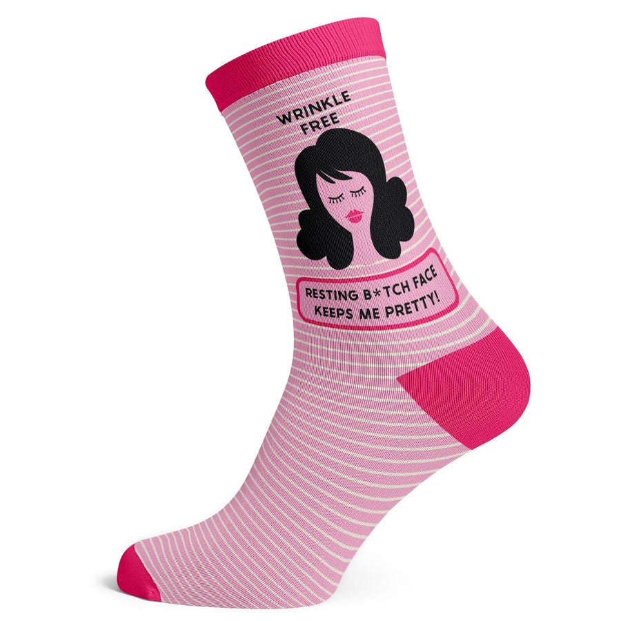 Resting Bitch Face Socks - Socks To Be You