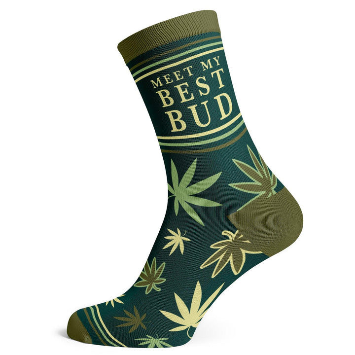 Cannabis Meet My Best Bud Socks - Socks To Be You