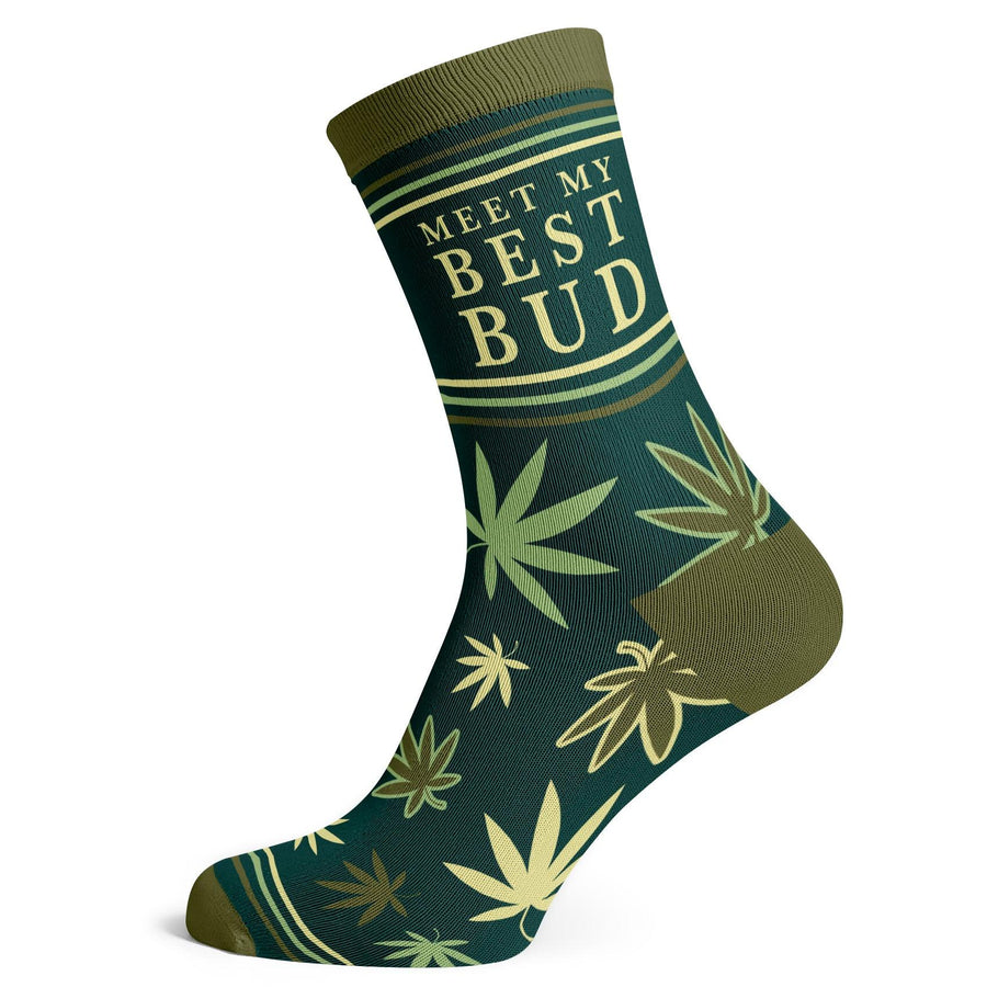Cannabis Meet My Best Bud Socks - Socks To Be You