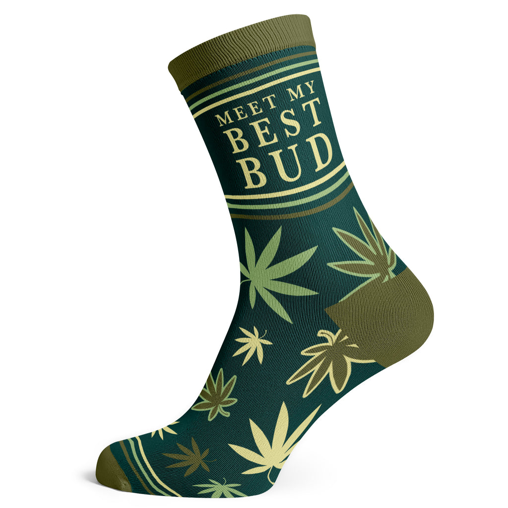 Cannabis Meet My Best Bud Socks