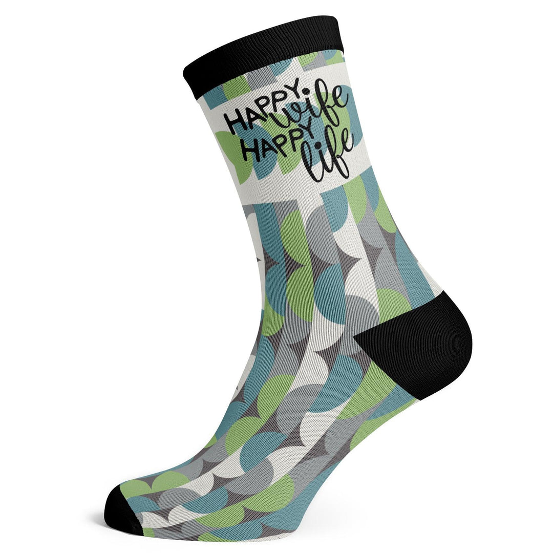 Happy Wife Happy Life Socks - Socks To Be You