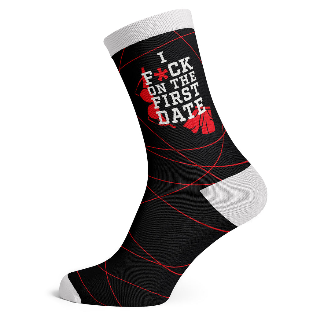 I F*ck On The First Date Socks
