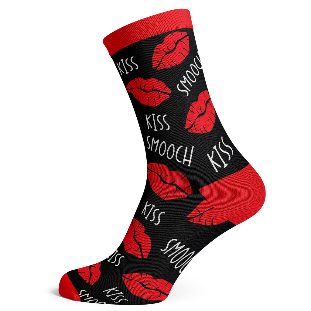 Kiss Smooch Lips Socks