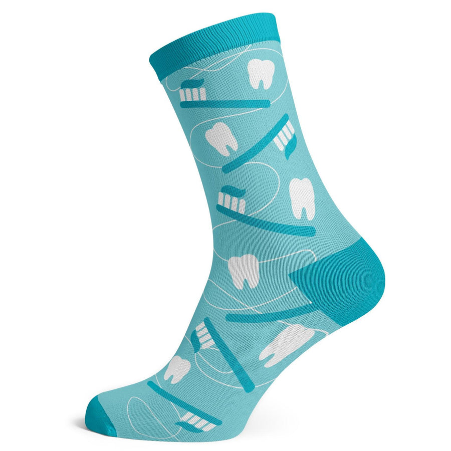 Dentist Tooth Pattern Socks - Socks To Be You