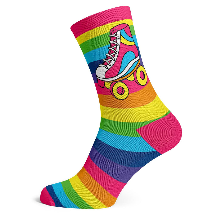 Roller Skate Rainbows Socks - Socks To Be You