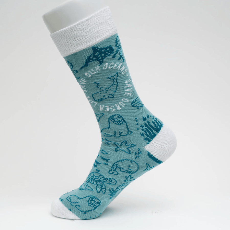 Save Our Oceans Socks - Socks To Be You