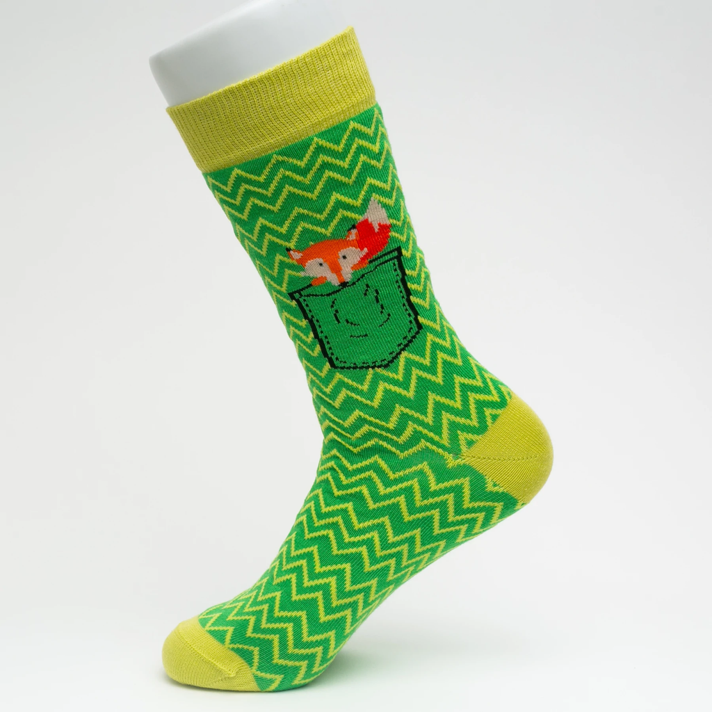 Fox Pocket Socks | Printed Socks | Socks To Be You