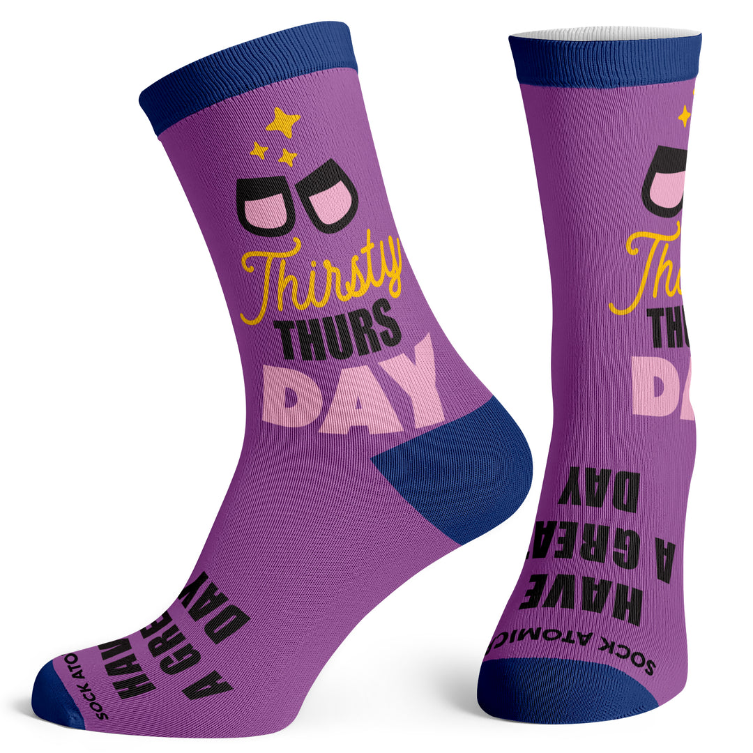 Thirsty Thursday Socks - Socks To Be You