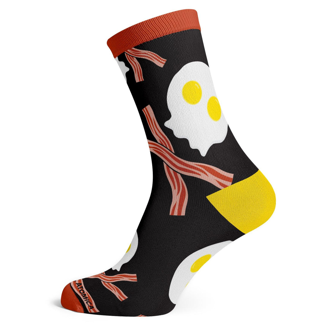 Breakfast Bacon Skulls Socks - Socks To Be You