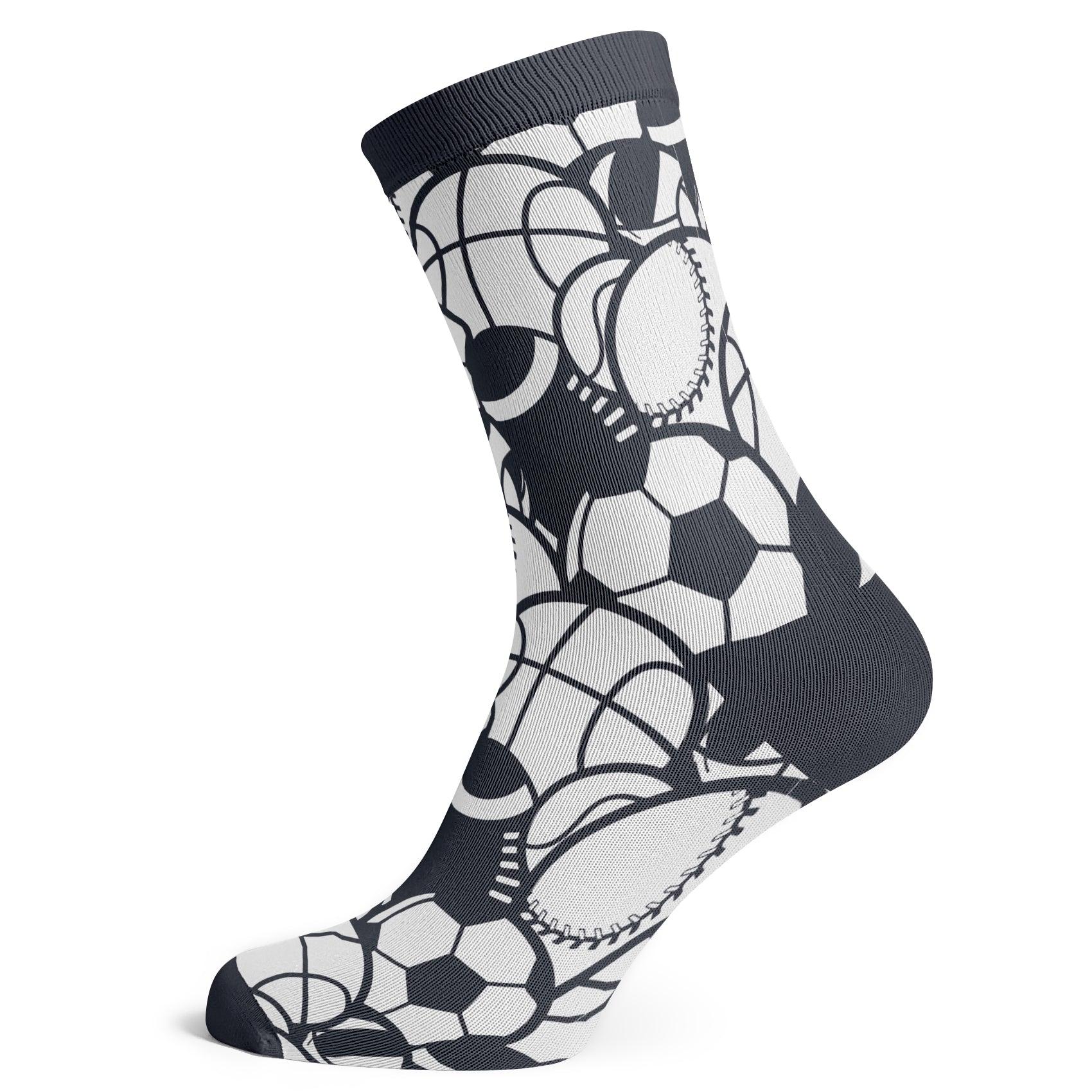 Ball Pattern Socks - Premium Cotton Sports Socks for Comfort & Style ...