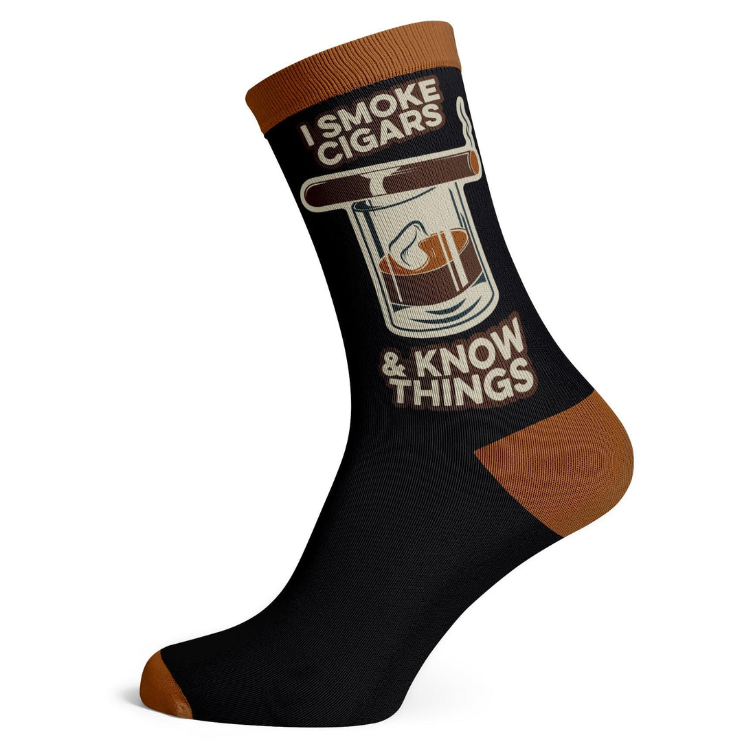 Cigars I Know Things Socks - Socks To Be You