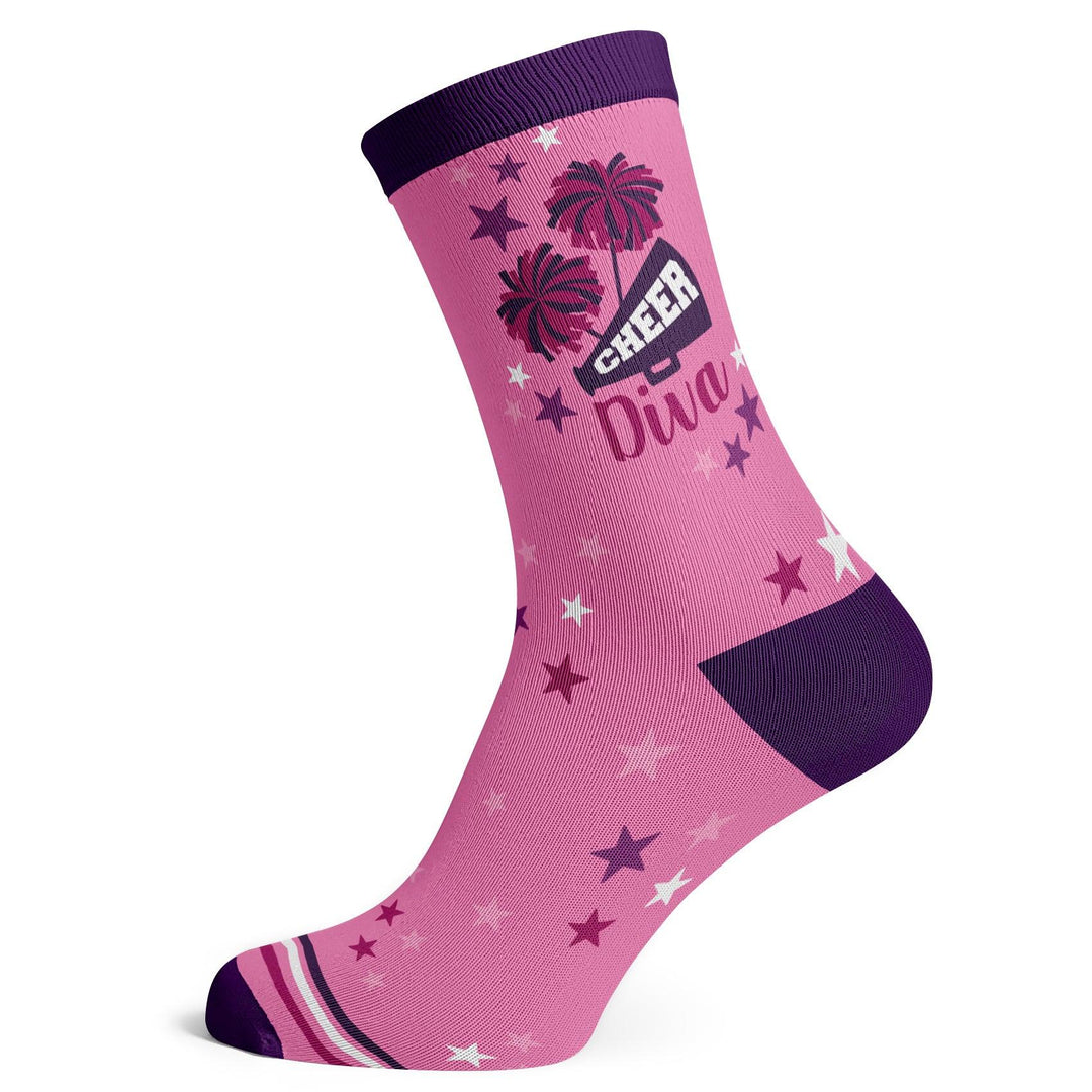 Sports Cheer Diva Socks - Socks To Be You